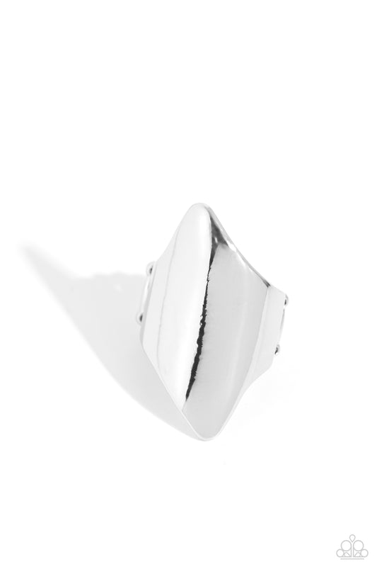 Pointed Palm Desert Silver Ring