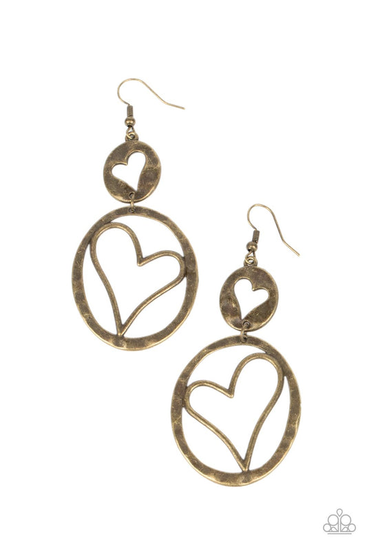 Enchanting Echo Brass Earrings