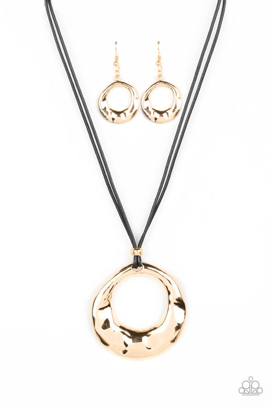 Tectonic Treasure Gold Necklace
