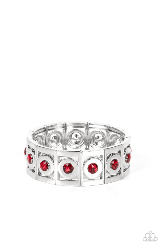 Stretch of Drama Red Bracelet