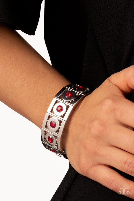 Stretch of Drama Red Bracelet