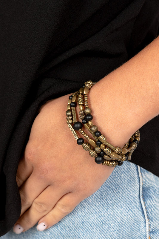 Jungle Jubilee Brass Bracelet