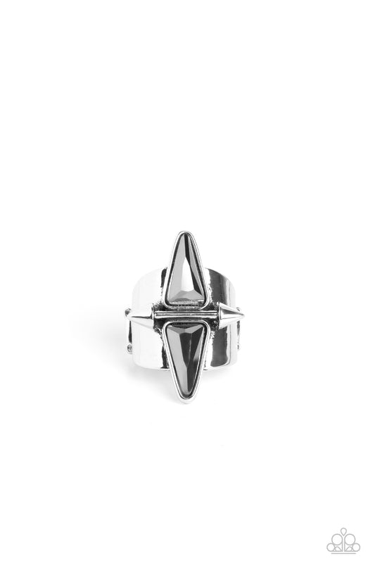 Combustible Compass Silver Ring