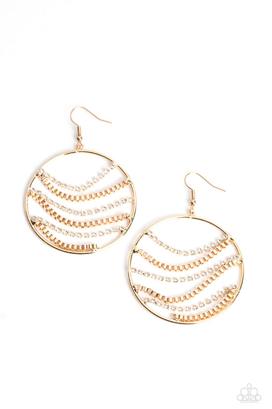 Fighting Fortune Gold Earrings