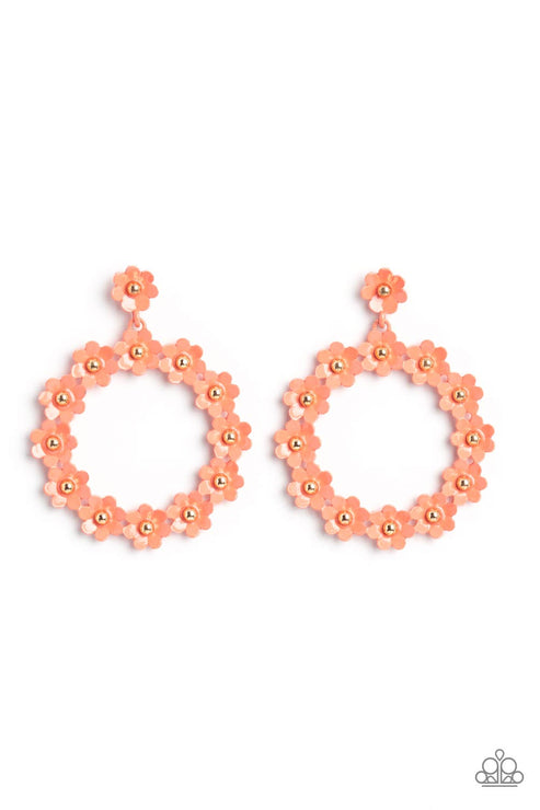 Daisy Meadows Orange Post Earrings