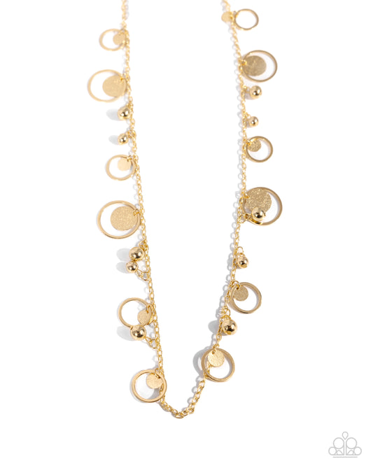 Selfie SHEEN Gold Necklace Paparazzi