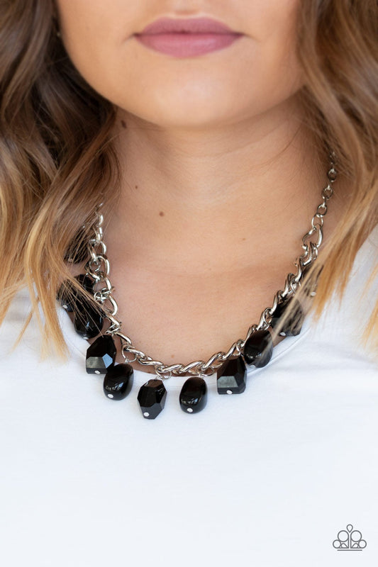 Take The COLOR Wheel! Black Necklace Paparazzi 