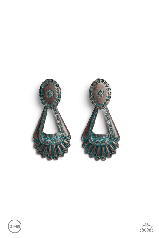 Casablanca Chandeliers Brass Clip-On Earrings