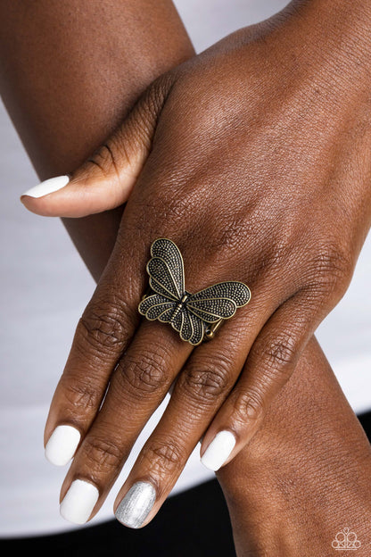 Fairy Wings Brass Ring Paparazzi