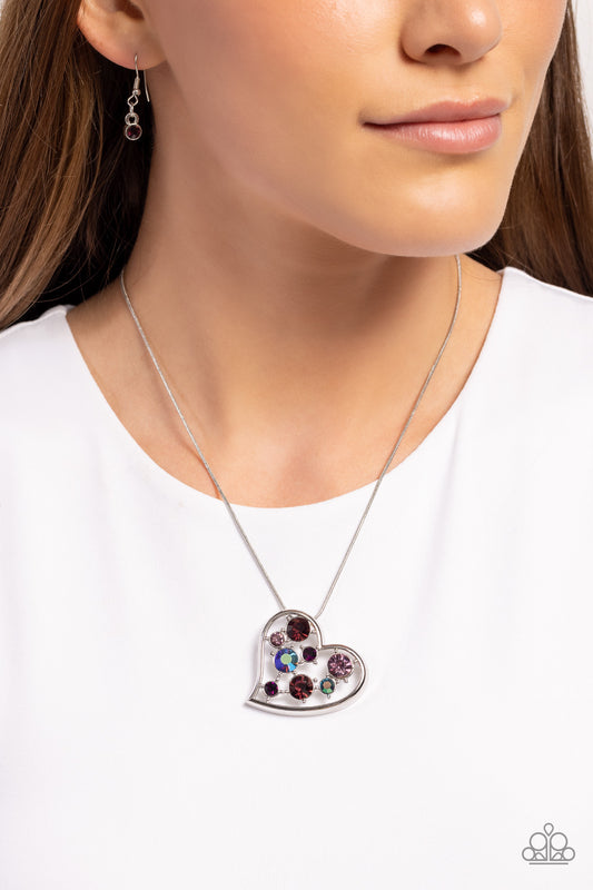 Romantic Recognition Purple Necklace Paparazzi