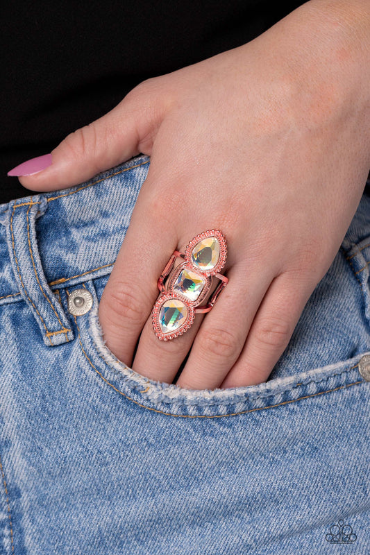 Dazzling Direction Copper Ring
