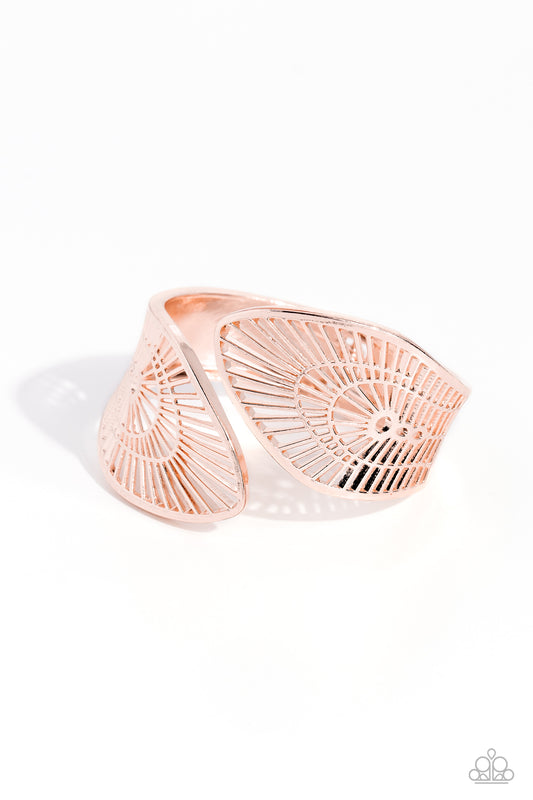 Palatial Palms Rose Gold Bracelet Paparazzi