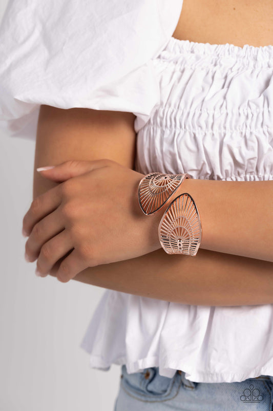 Palatial Palms Rose Gold Bracelet Paparazzi