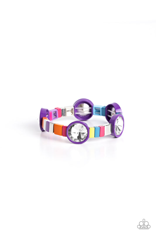 Multicolored Madness Purple Bracelet