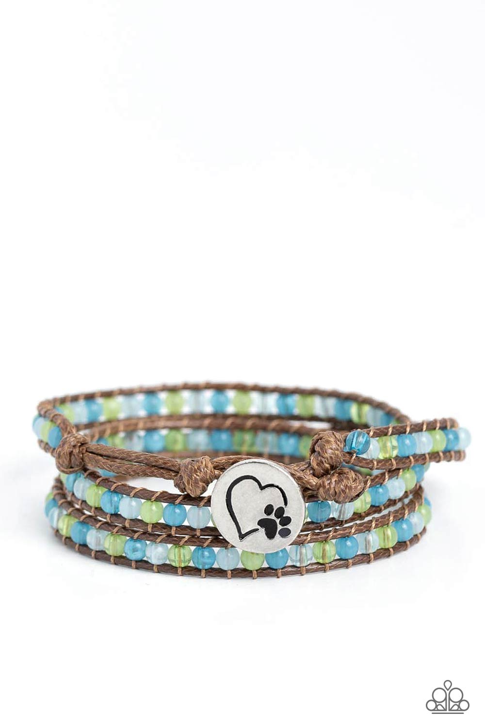 PAW-sitive Thinking Blue Bracelet