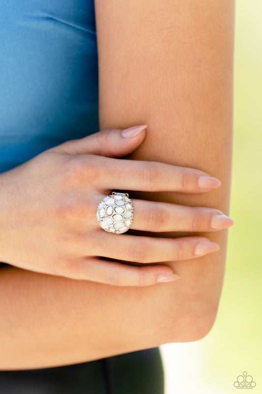 BLING Loud and Proud White Ring Paparazzi