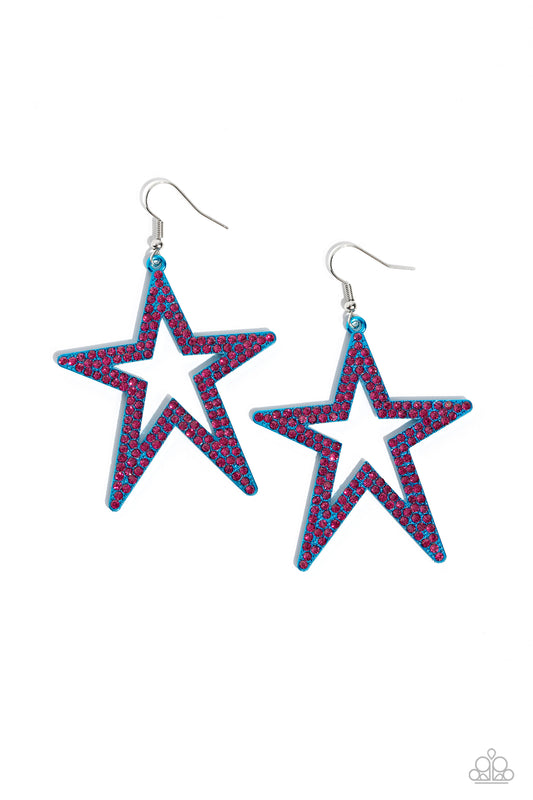 Rockstar Energy Blue Earrings