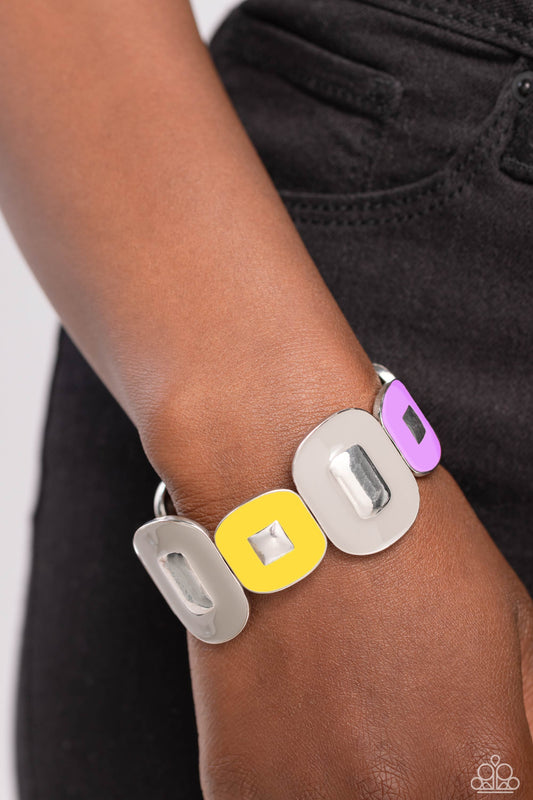 Painted Pairing Silver Bracelet