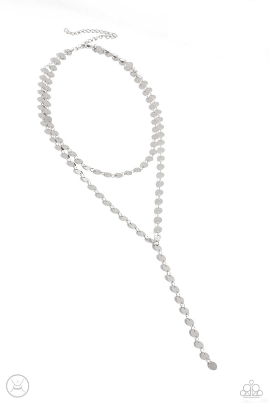 Reeling in Radiance Silver Necklace