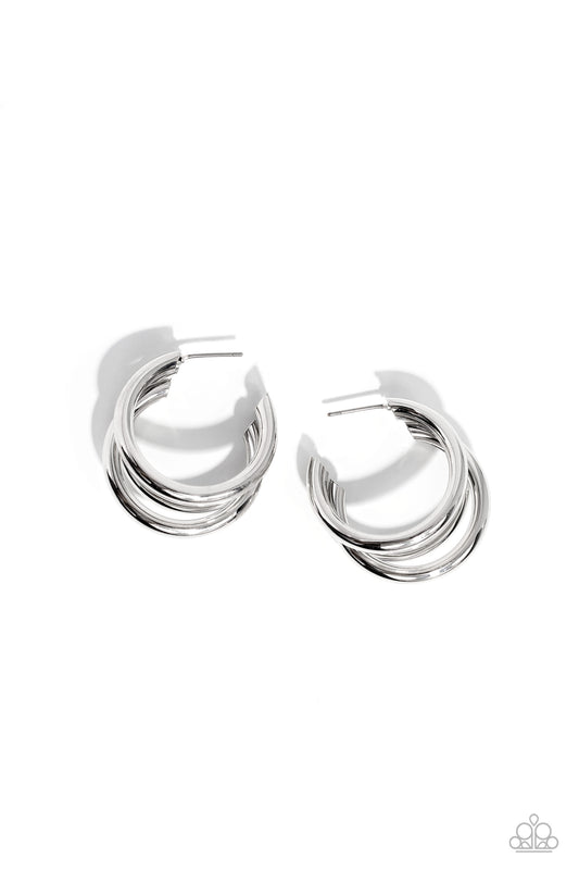 HOOP of the Day Silver Hoop Earrings