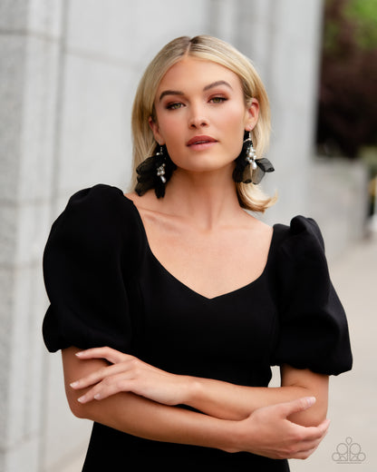 Cosmopolitan Charisma Black Earrings Paparazzi