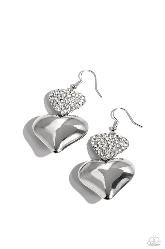 Charming Connection White Earrings