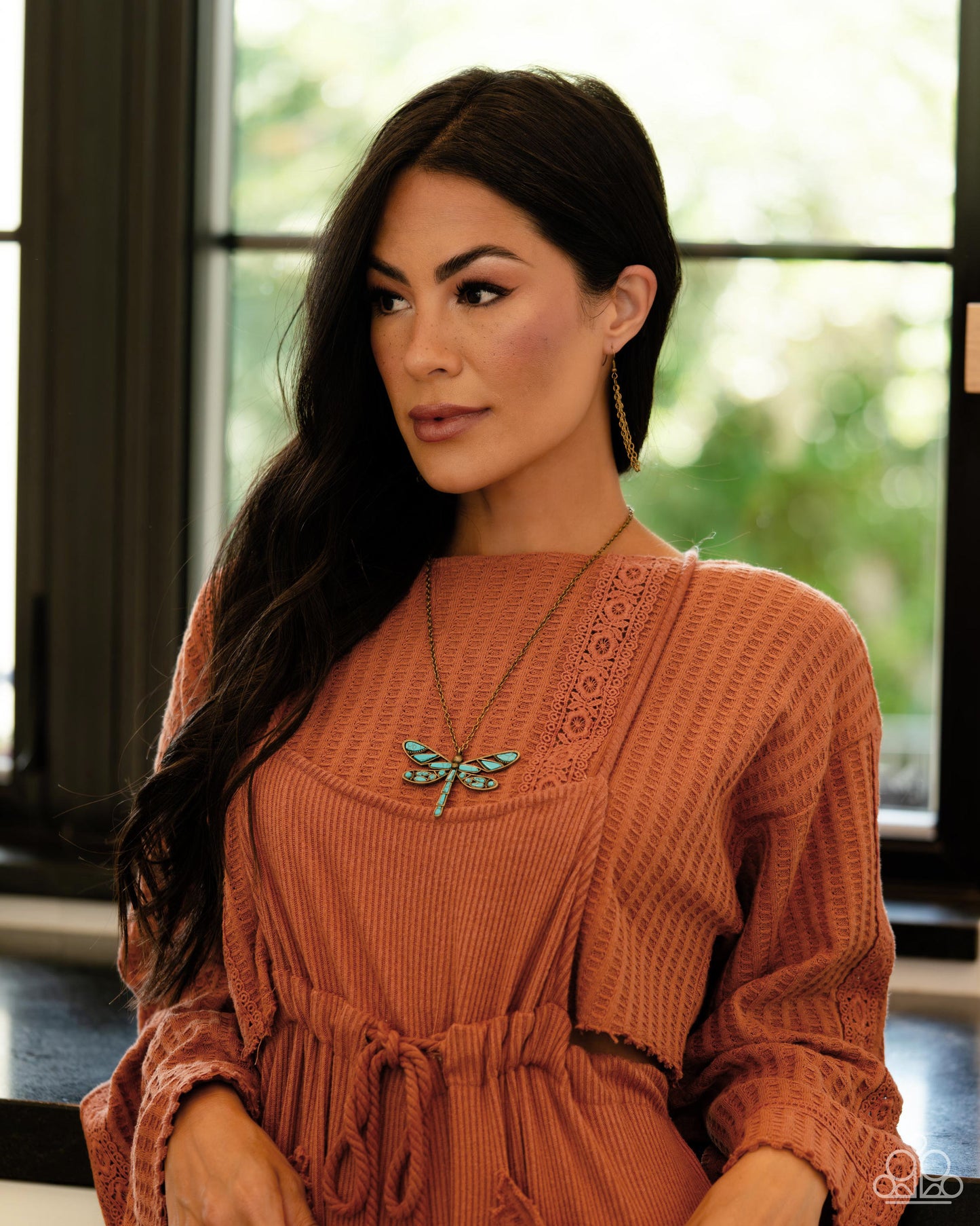 FLYING Low Brass Necklace