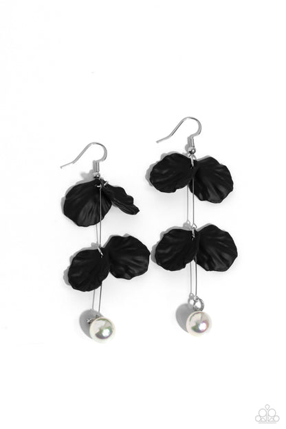 Edwardian Era Black Earrings