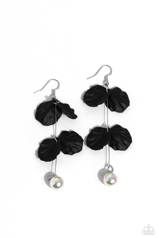 Edwardian Era Black Earrings