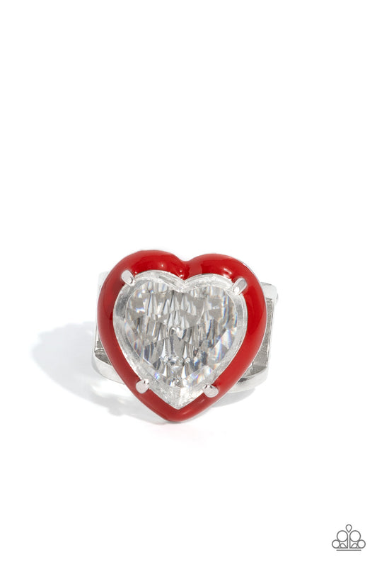 Hallmark Heart Red Ring Paparazzi