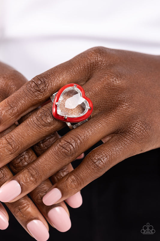 Hallmark Heart Red Ring Paparazzi