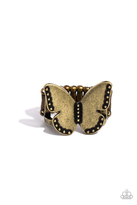 Soaring Santa Fe Brass Butterfly Ring