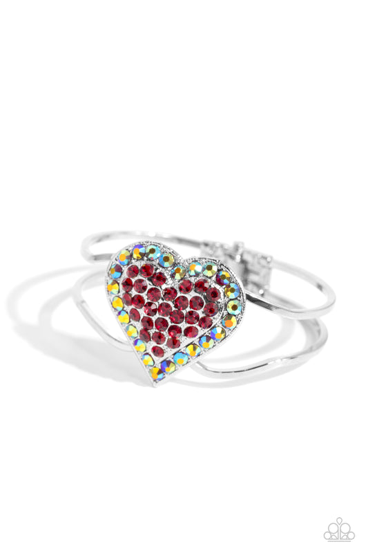 Flirtatious Finale Red Bracelet