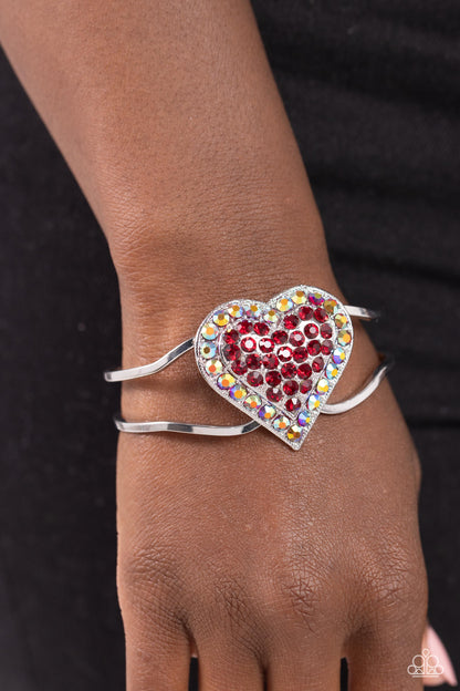 Flirtatious Finale Red Bracelet