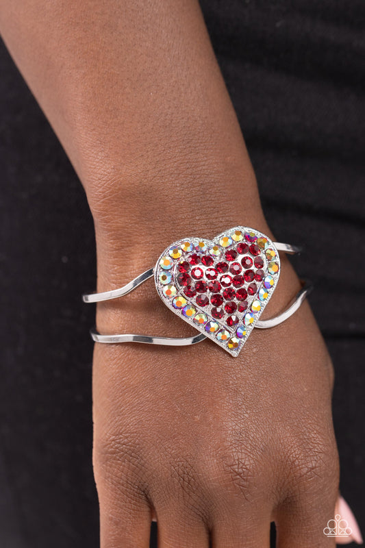 Flirtatious Finale Red Bracelet