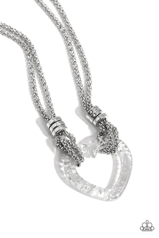 Lead with Your Heart Silver Necklace