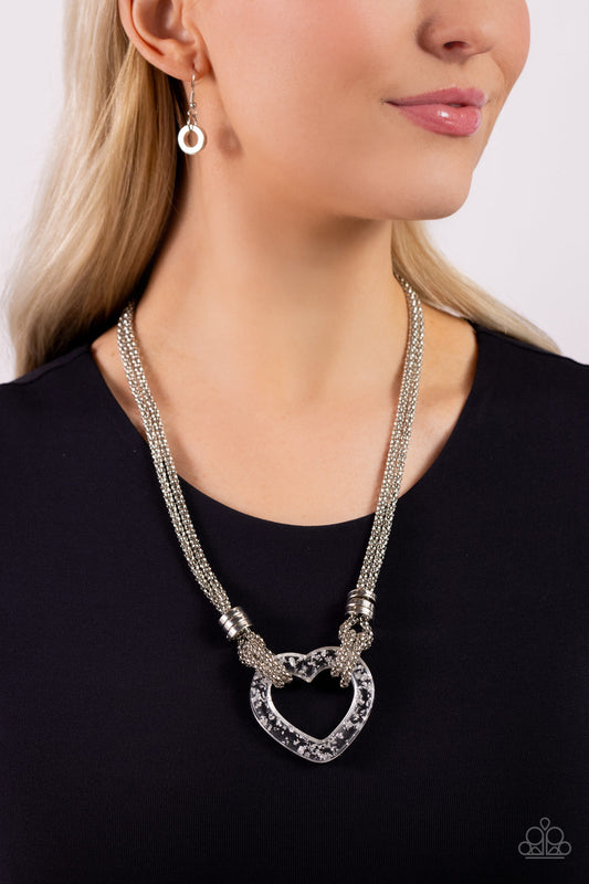 Lead with Your Heart Silver Necklace