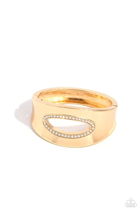 Raised in Radiance Gold Bracelet Paparazzi