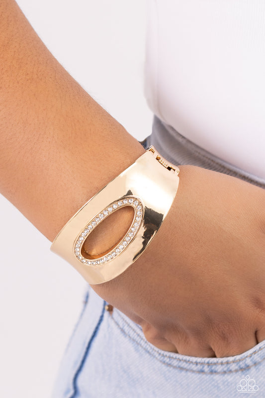 Raised in Radiance Gold Bracelet Paparazzi