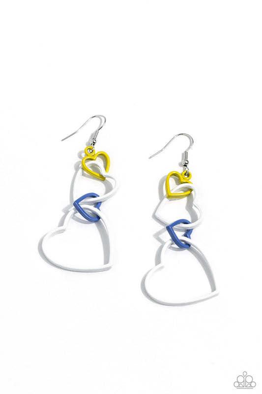 Cascading Crush White Earrings