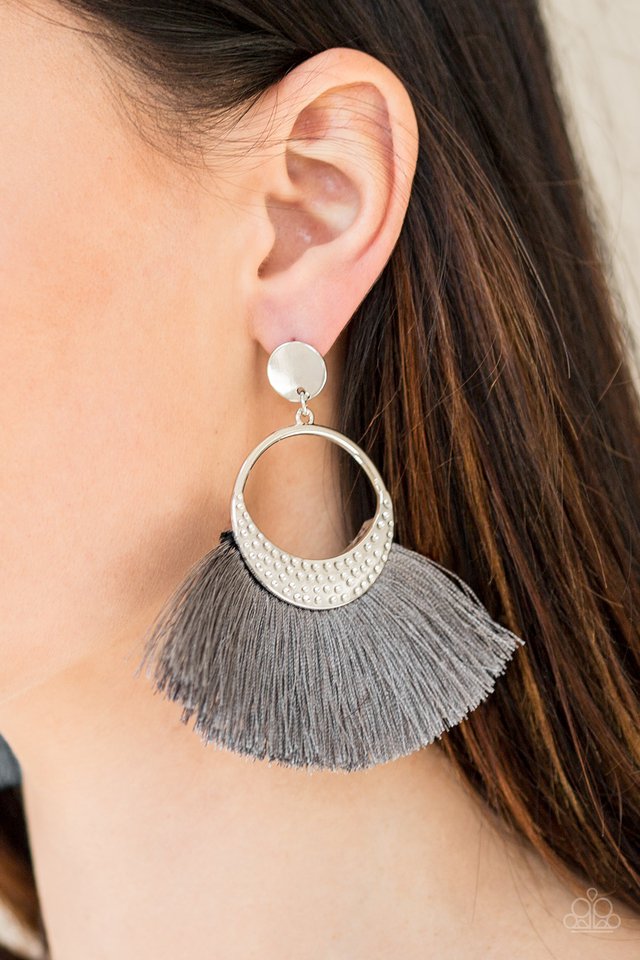 Spartan Spirit Silver Earrings
