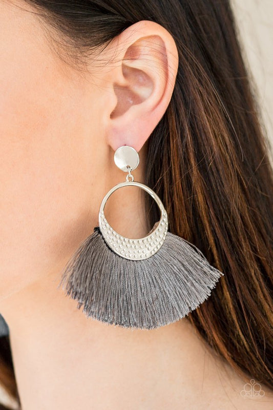 Spartan Spirit Silver Earrings