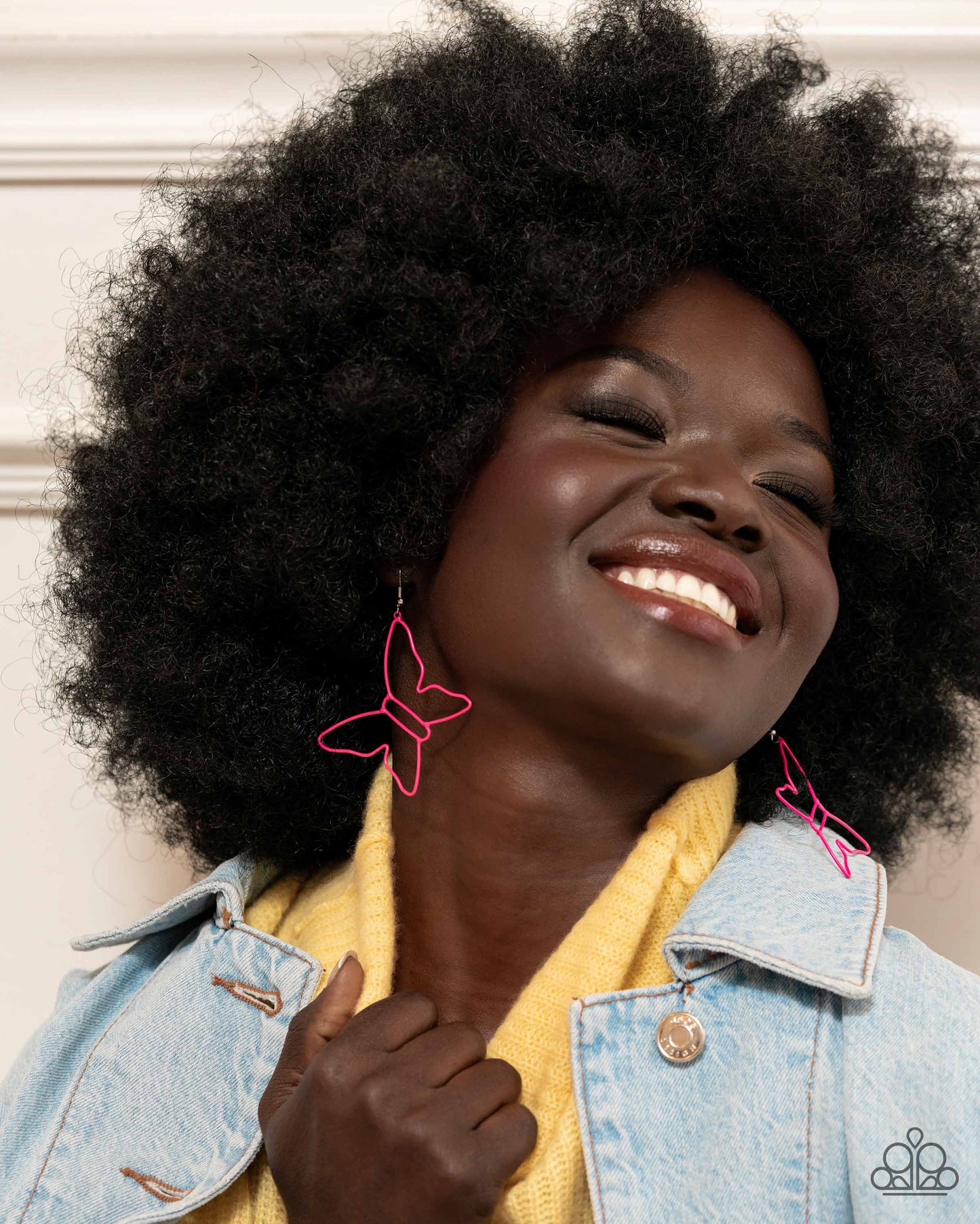 Soaring Silhouettes Pink Earrings
