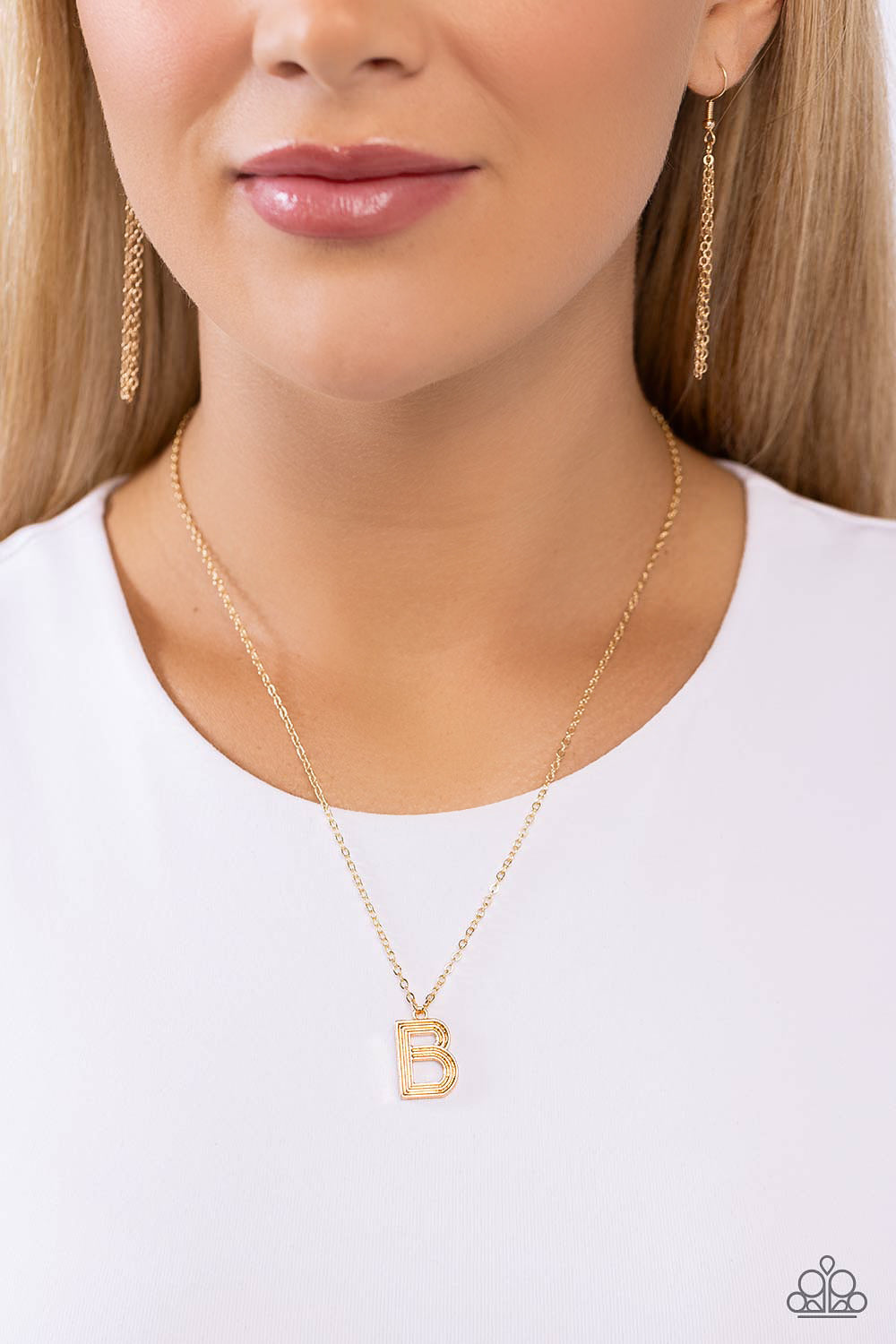 Leave Your Initials Gold *B* Necklace