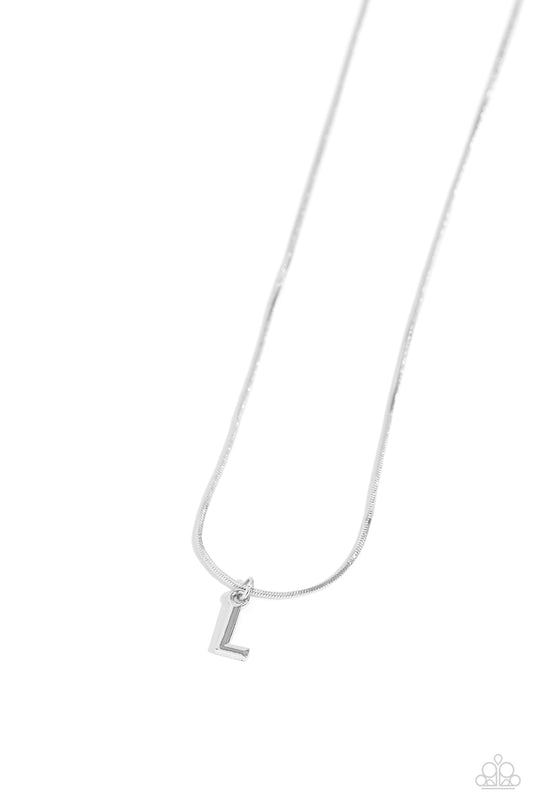Seize the Initial Silver * L * Necklace