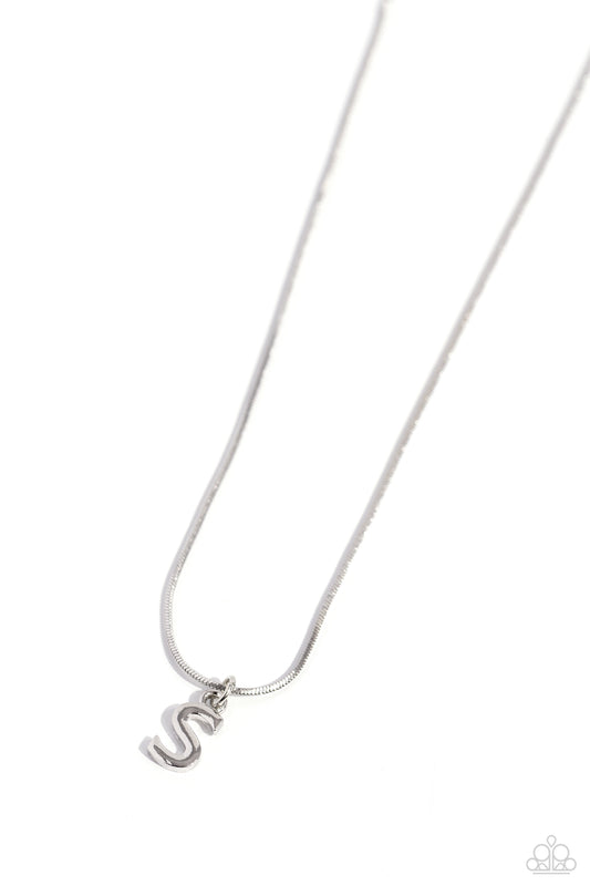 Seize the Initial Silver * S * Necklace