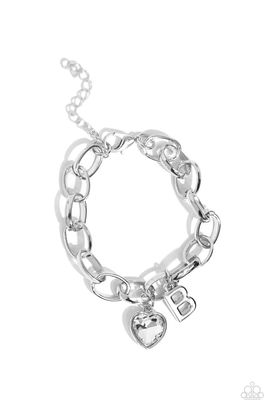 Guess Now Its INITIAL White * B * Bracelet
