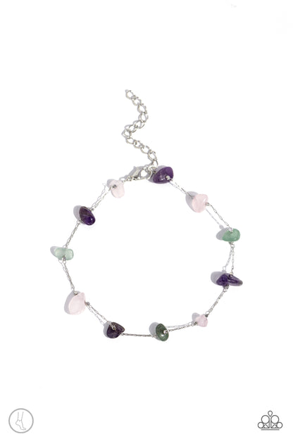 Gemstone Grace Green Ankle Bracelet