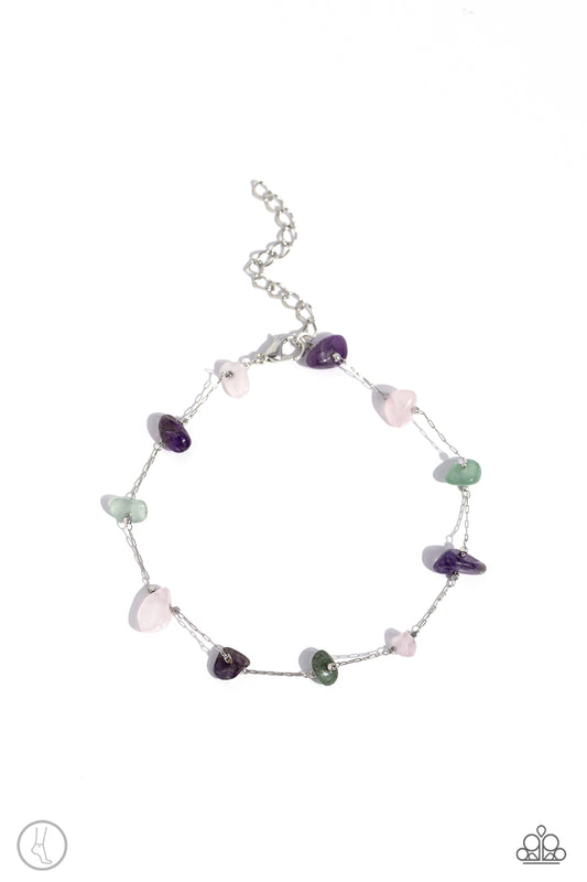 Gemstone Grace Green Ankle Bracelet