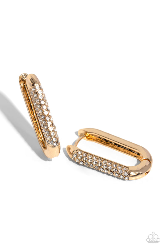 Generating Glitter Gold Hoop Earrings